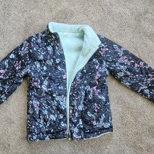 SO Kids Puffer Jacket - Black and Mint